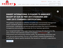 Tablet Screenshot of emmertintl.com